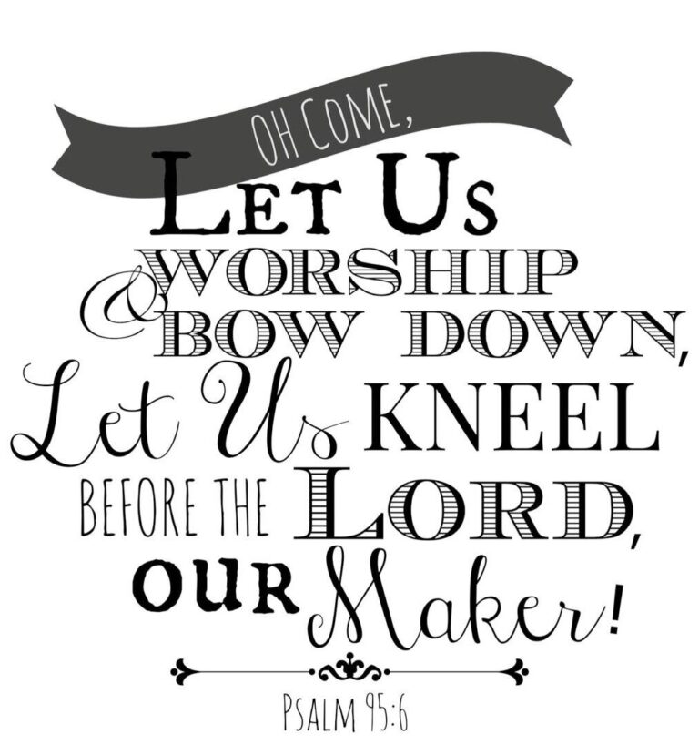 Bow Down Before the LORD